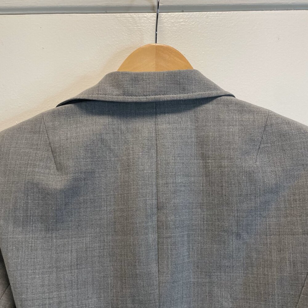 BCBGMaxazria Womens Blazer / Jacket Size 4 Gray Speckled Long Sleeve - Picture 2 of 16